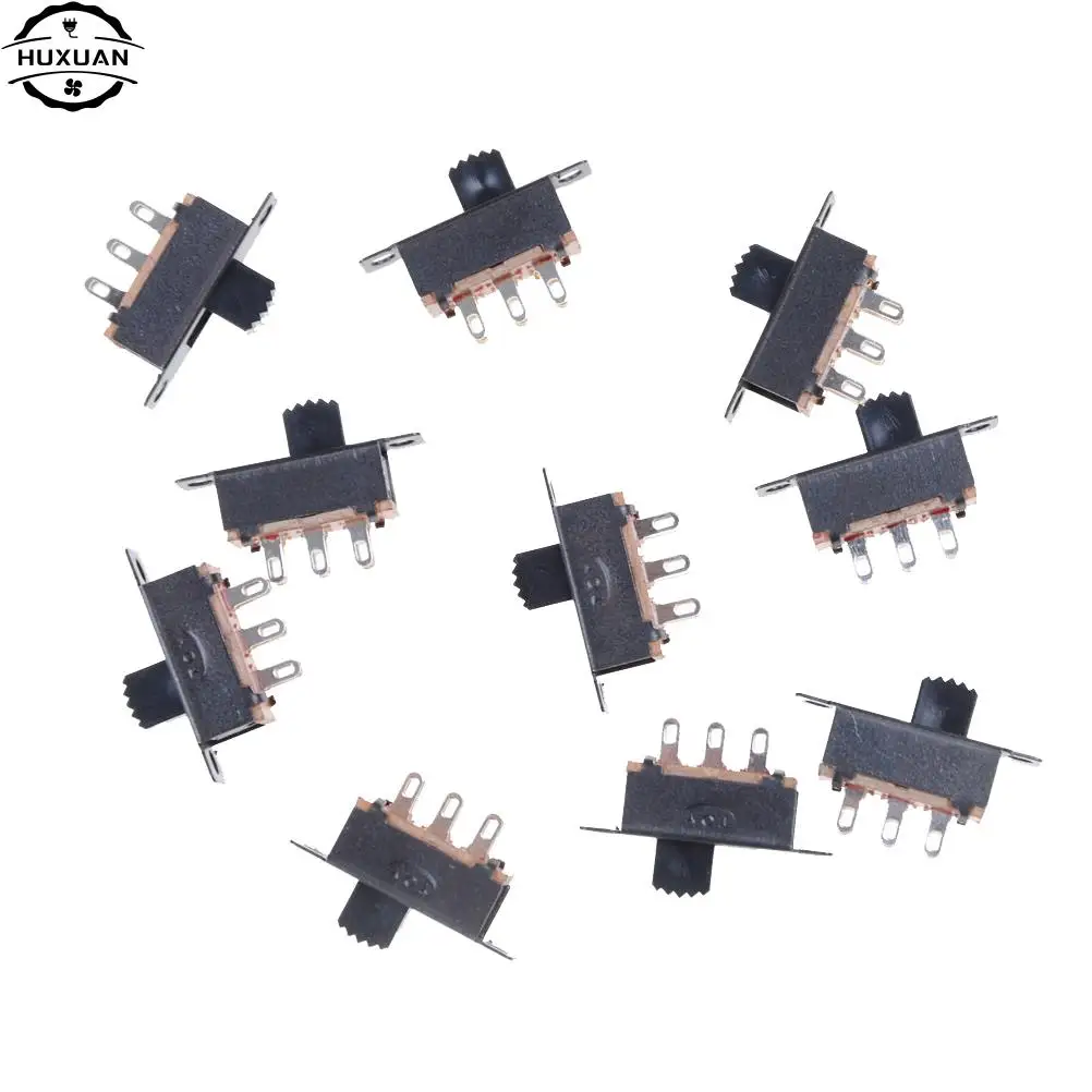 10 Pcs 2 Position DPDT 2P2T Panel Mount Vertical Slide Schalter 6 Pin 0,5 EINE 50V DC