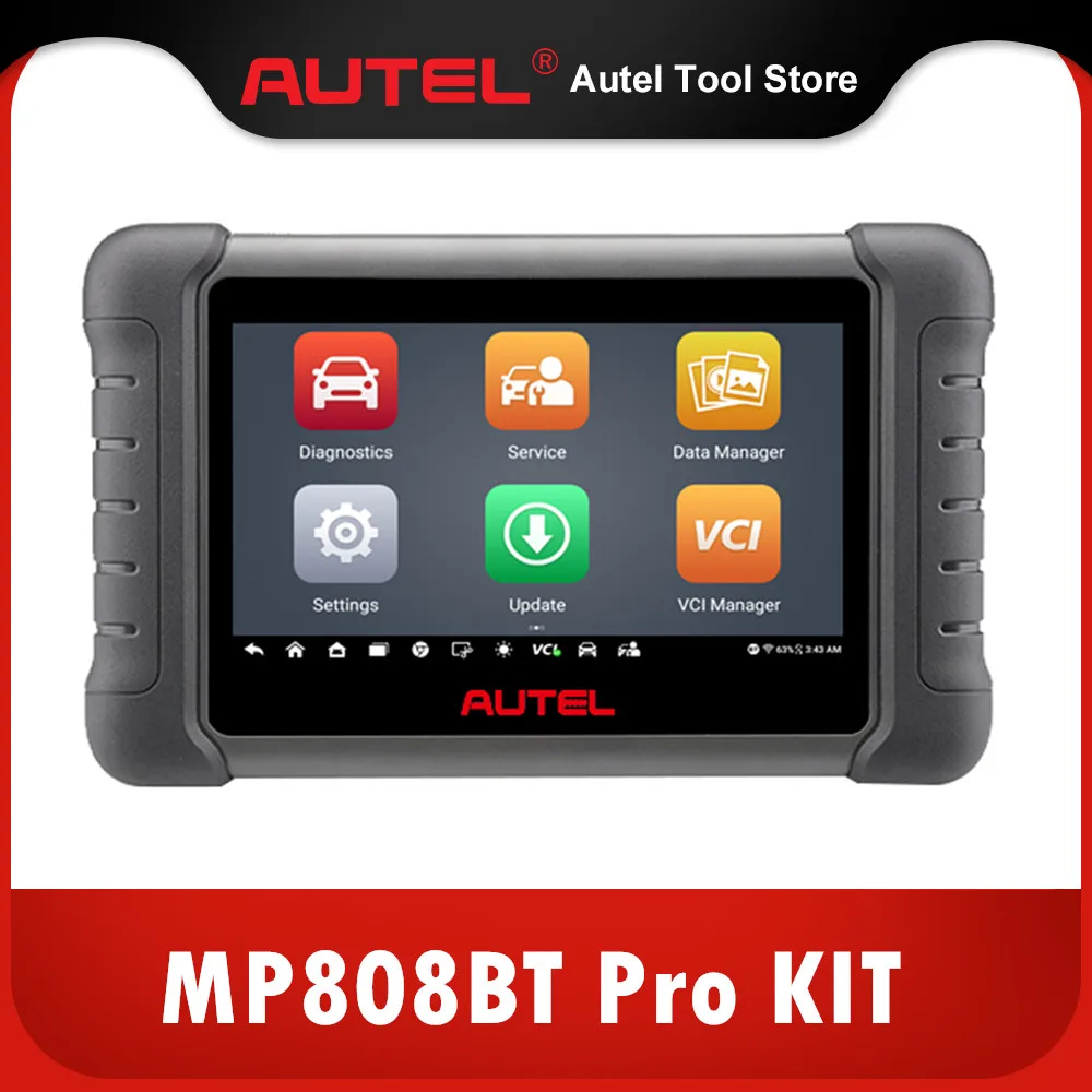 

Autel MaxiPRO MP808BT Pro/MP808BT Pro KIT OE-Level Full System Diagnostic Tool with OBD1 Adapters Active Test ECU Coding