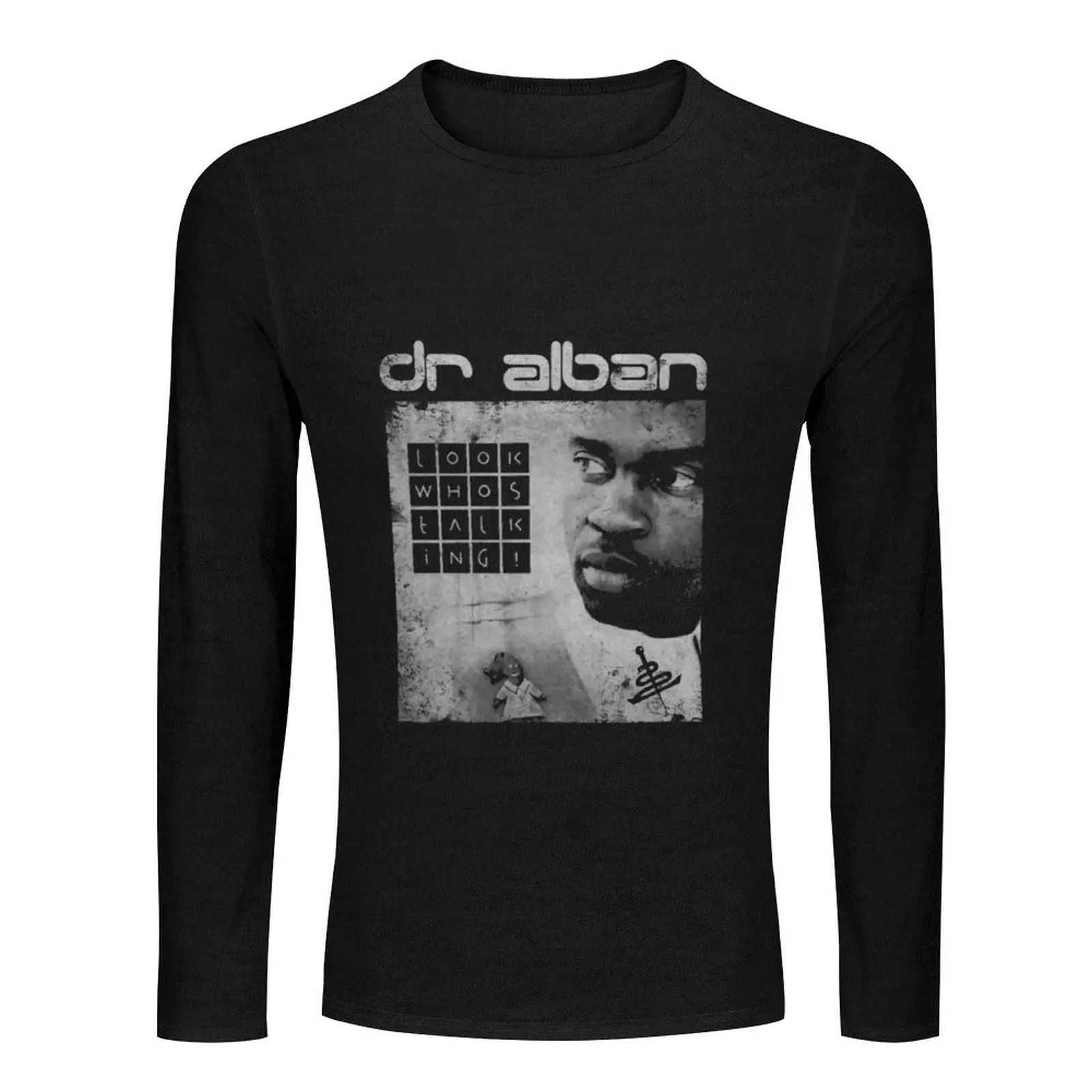 dr alban 90s eurodance rap electronica iconic singer Long T-Shirt vintage clothes anime tops mens graphic t-shirts