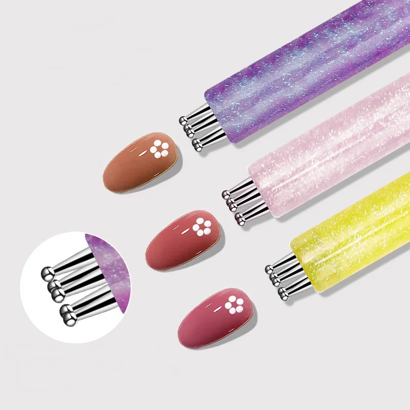 1 قطعة مسمار الفن تصميم تلميح اللوحة رسم نحت التنقيط القلم فلاتفان بطانة الاكريليك هلام UV البولندية أدوات مانيكير #4