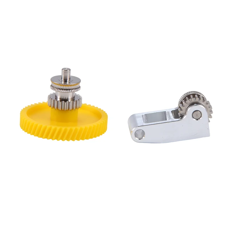 Ensemble d'engrenages d'extrudeuse en acier trempé, mise à niveau AC57, pour imprimante 3D Bambu Lab P1S P1P X1 Carbon X1C, dent droite