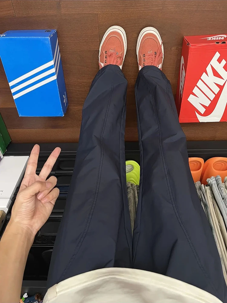 

Мужские брюки карго Fce с подкладкой, мягкие, водонепроницаемые, синие, для работы, повседневные, длинные, осенняя мода