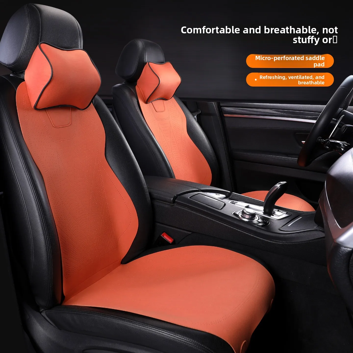 Skin Friendly Velvet Saddle Seat Cushion Thin Breathable Luxury Universal Car Mat All Season