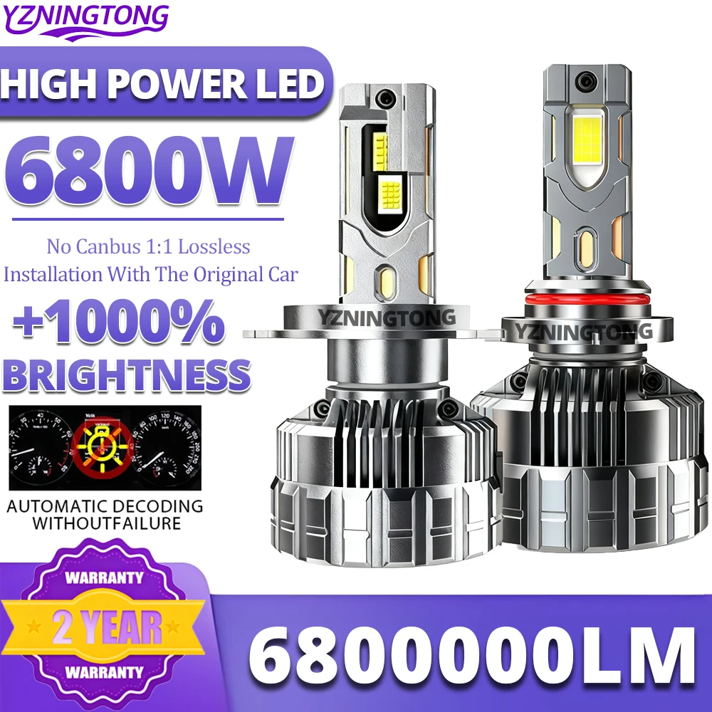 

H7 Led Headlight for car Canbus 6700W H1 H11 LED Light H8 H3 9005 HB3 9006 HB4 9012 HIR2 Fog Lamp Automobile H4 LED Headlamp 12V