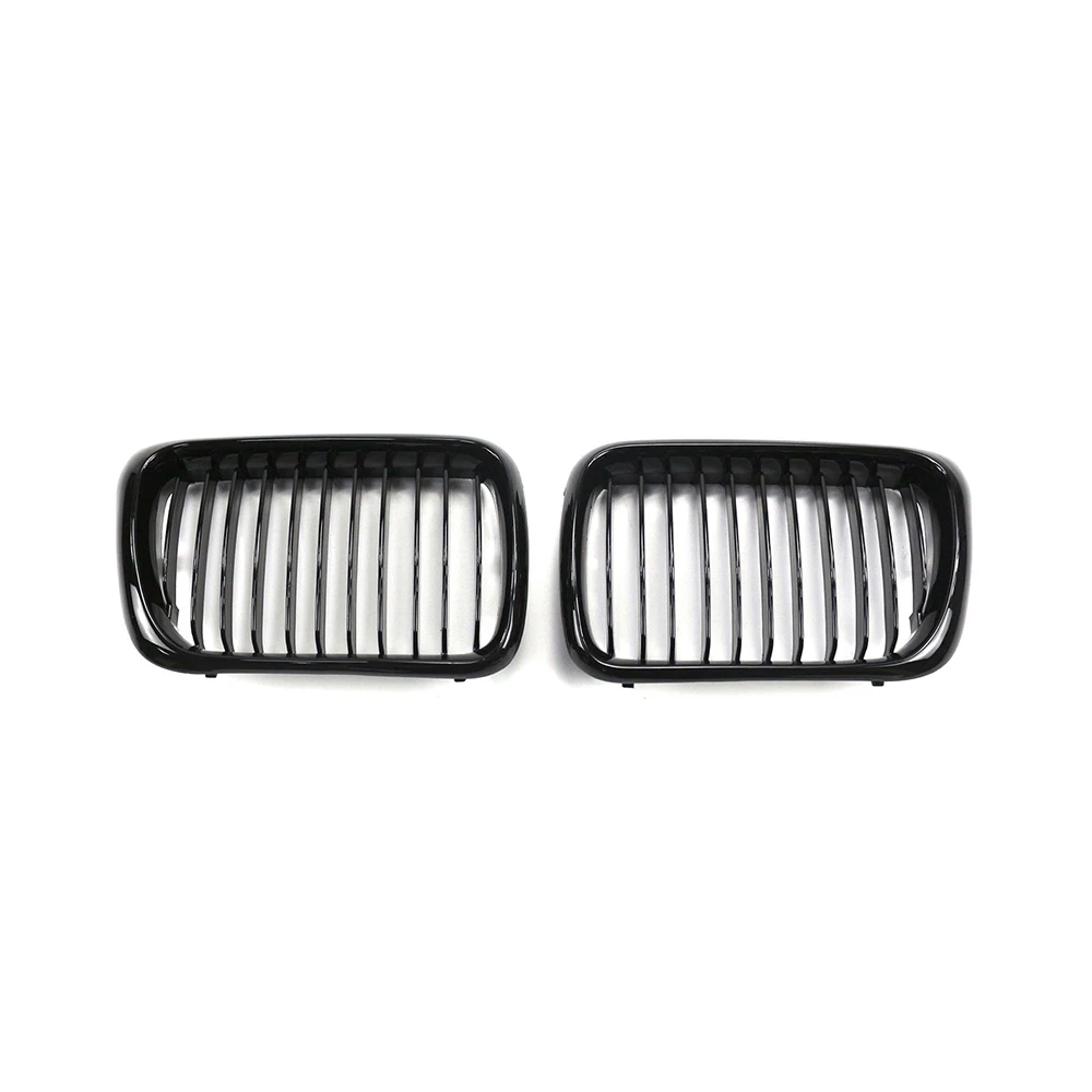 Glossy Black E36 Grille ABS Plastic Front Replacement Hood Kidney Grill For BMW 318i 323i 325i 320i 328i 1996 97 98 99 Exterior