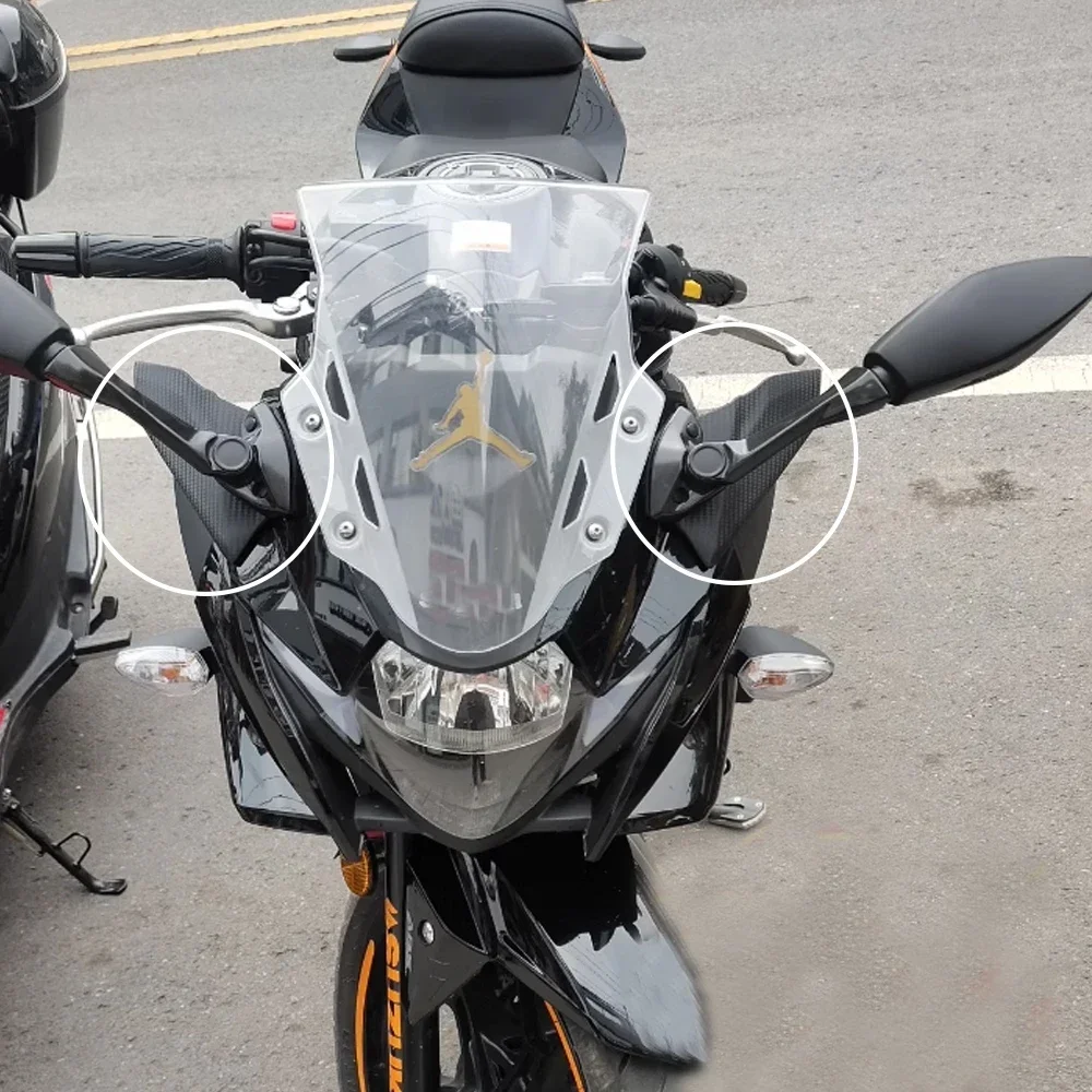 GSX250R Winglet Aerodynamic Spoiler Fairing Side Rear View Mirror Fixed Wing Kit For Suzuki GSX 250R GSXR 250 Accessories Carbon