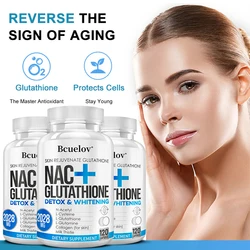 NAC Glutathione Supplement – Skin Whitening Immune Cell Growth Liver Detoxifier Antioxidant & Dark Spot Remover