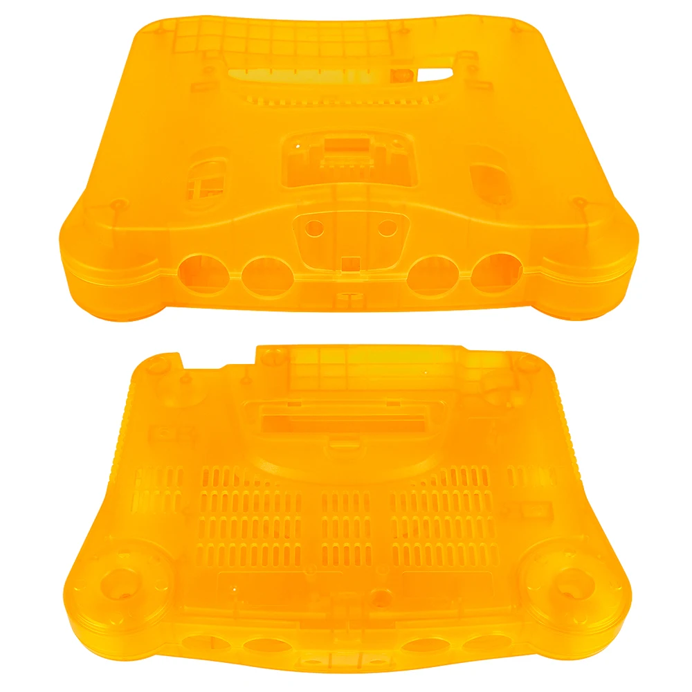 Bitfunx Replacement Plastic Shell Translucent Case for N64 Nintendo 64 Replacement Case Transparent Boxes