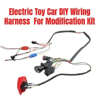 6V 12V 24V DIY Wiring Harness Electric Conversion Kit With Switch For Children Ride On Car Toy Vehicle For Modification Upgrade