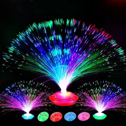 Colored LED Fiber Optic Light Night Lamp Holiday Christmas Wedding Decoration Stars Shine In The Dark Kids Toys Nighting Lamps