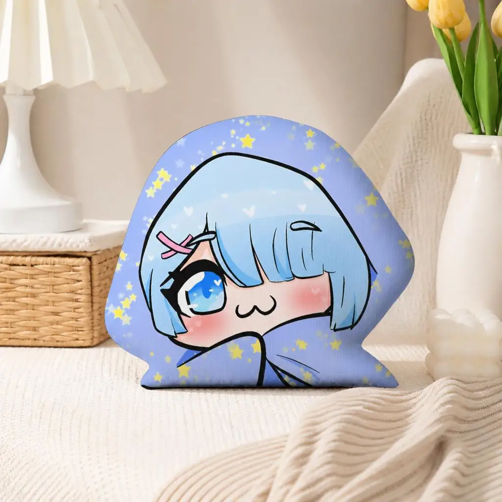 Sleepy rem Re Zero Plush Pillow Cushion Irregular Stuffed Throw Pillow Home Decor Gift Sofa Bed Couch