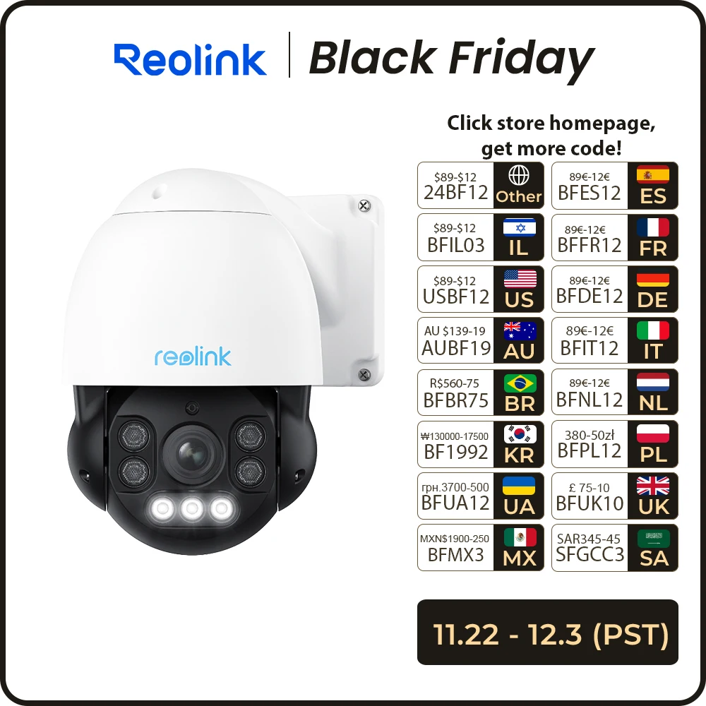 Reolink 8MP PoE IP Camera PTZ Pan/Tilt 5X Optical Zoom Human/Car/Pet Detection Color Night Vision 2-way Audio Security Camera