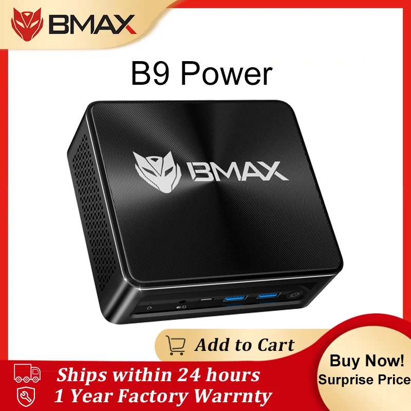 BMAX B9 Power Mini PC Intel Core i9-12900H 24GB DDR5 RAM 1TB NVMe SSD   Gaming mini computer