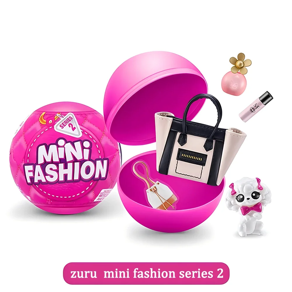 Original Miniature Toy Zuru Mini Brands Toys 5 Surprise Mini Brands Toy Miniature Toys Mystery Blind Box Fashion Bag Shoes Ball