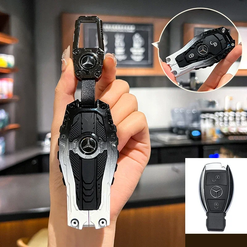 New Styling Car Remote Key Case Cover For Mercedes Benz AMG A C E S Series E200L E300L C260L E260 W204 W212 protect Accessories