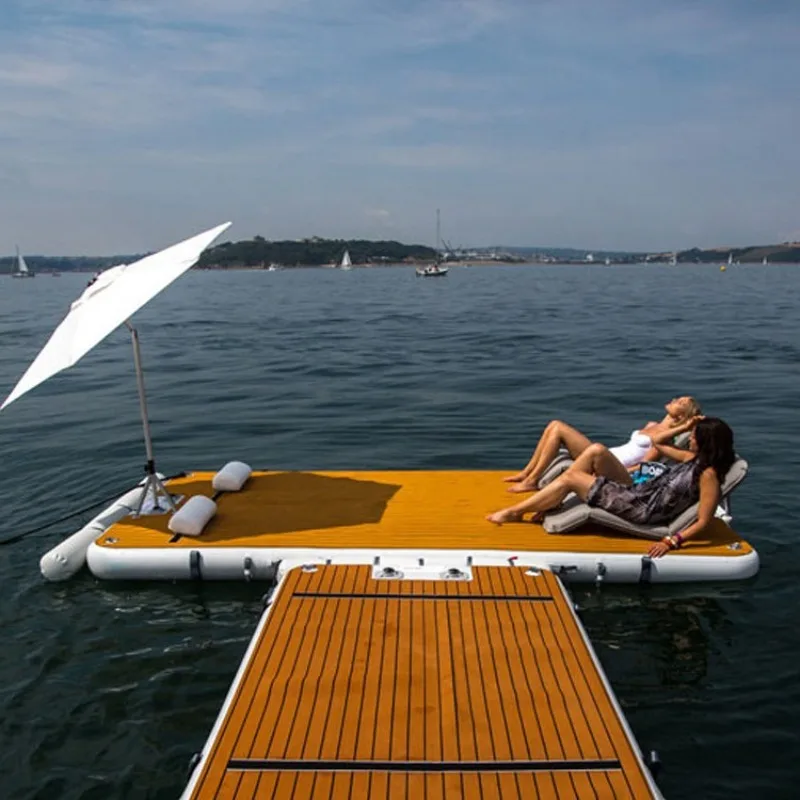 Water Fishing Platform Large Double Multiplayer Inflatable Water Floating Chair