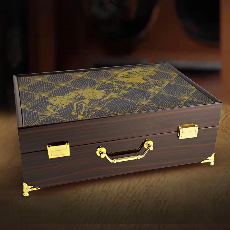 

Classic Vintage Jewelry Wooden Boxes Elegant Velvet Handmade Display Case Showcase Storage Rectangle Custom Designed Collections