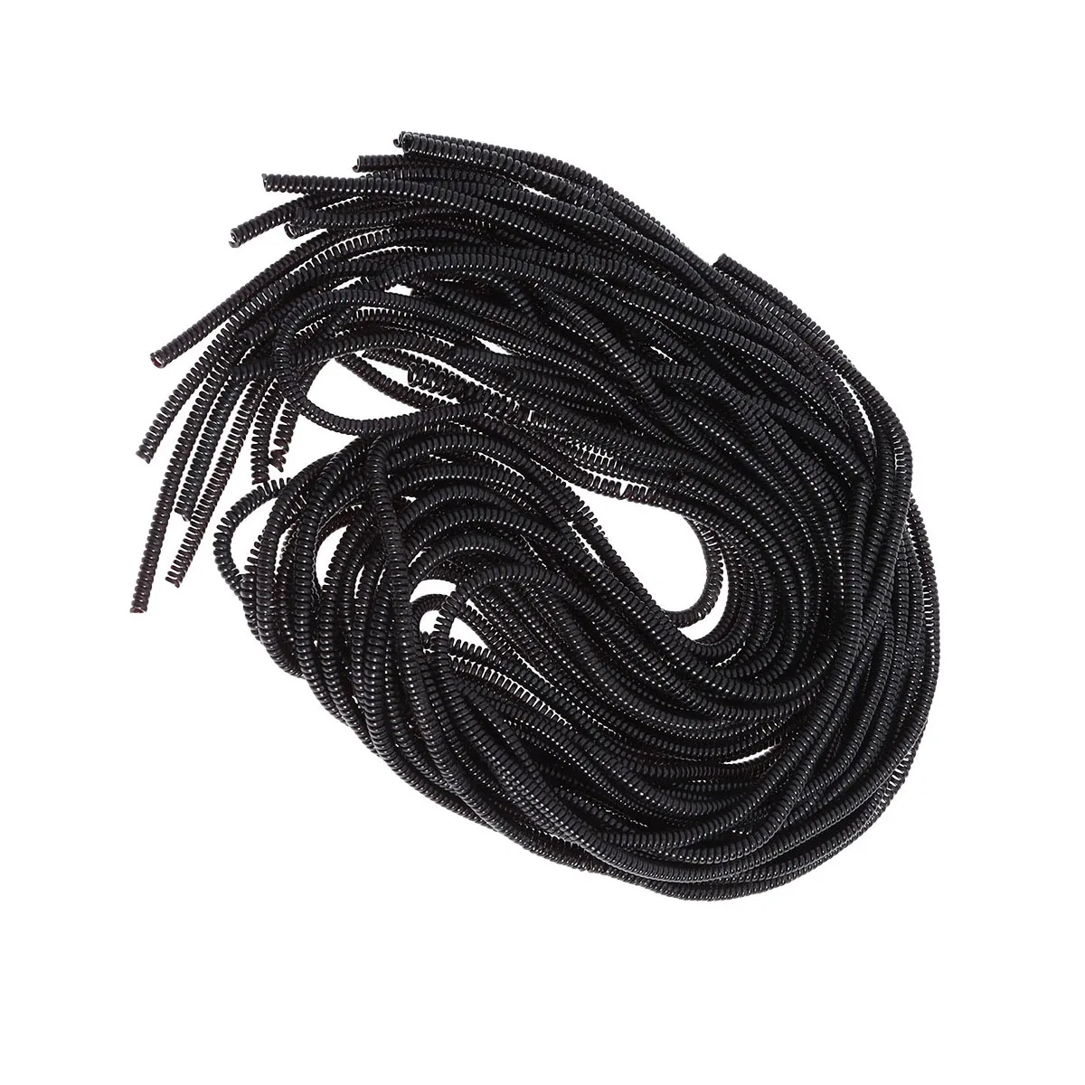 

20pcs Spiral Wire Protector Cable Sleeves Cord Organizer Tpu Durable For Headphone Cables Black 60X1Cm Data Line