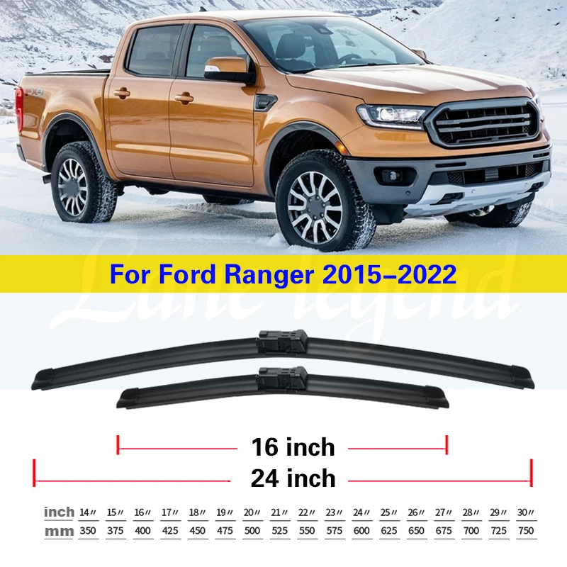 Car Wiper Blades For Ford Ranger 2015-2022 Windshield Windscreen Front Window Blades 24\