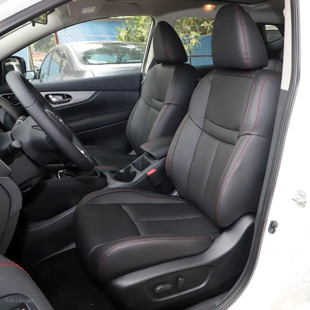 For Nissan Qashqai J11 2021 2020 2019 2018 2017 2016 2015 2014 2013 PU Leather Custom Car Seat Covers Set Interior Accessories