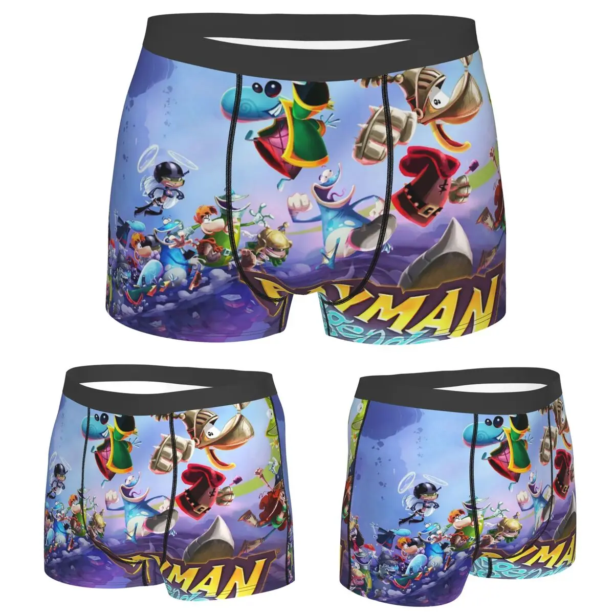 

Трусы-боксеры, шорты с героями мультфильмов, трусики Rayman Legends, мужское удобное нижнее белье для мужчин, подарки бойфренду