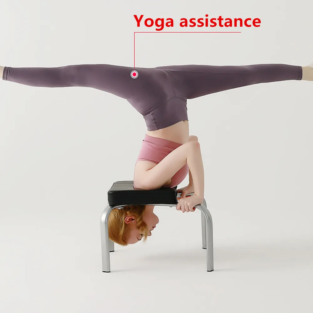 Inversion Chair,Yoga Headstand Bench Multifunctional Inversion Stool Upside Down Chair For Balance Training Core Strength