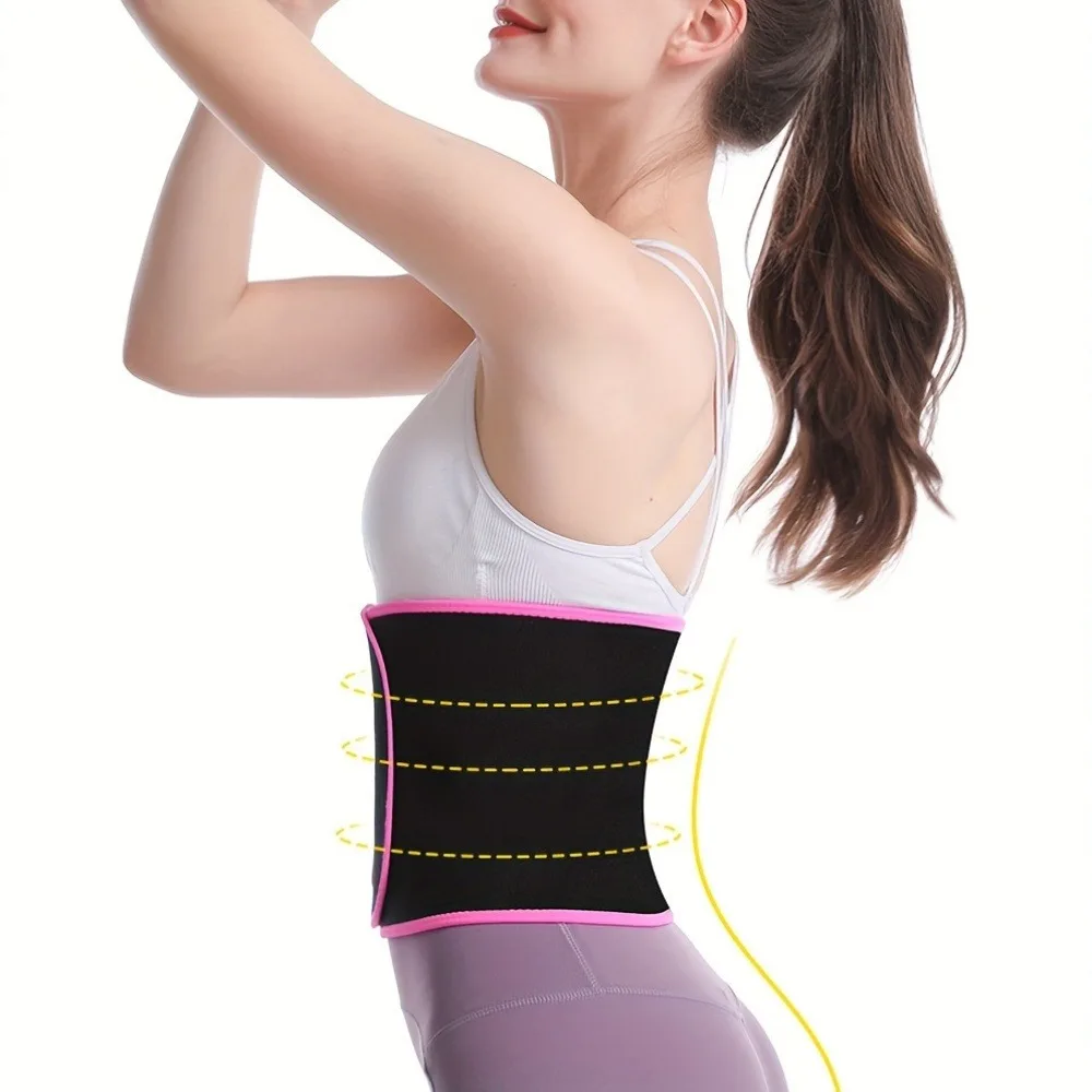 

Silver Ion Waist Protection Belt Elastic Multifunctional Slimming Sweat Belt Breathable with Phone Pocket