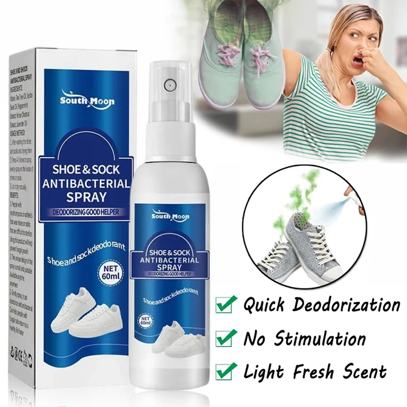 

Shoe Socks Odor Remover Spray Footwear Deodorant Antiperspirant Shoes Stink Removal Foot Odor Antibacterial Freshener Feet Care