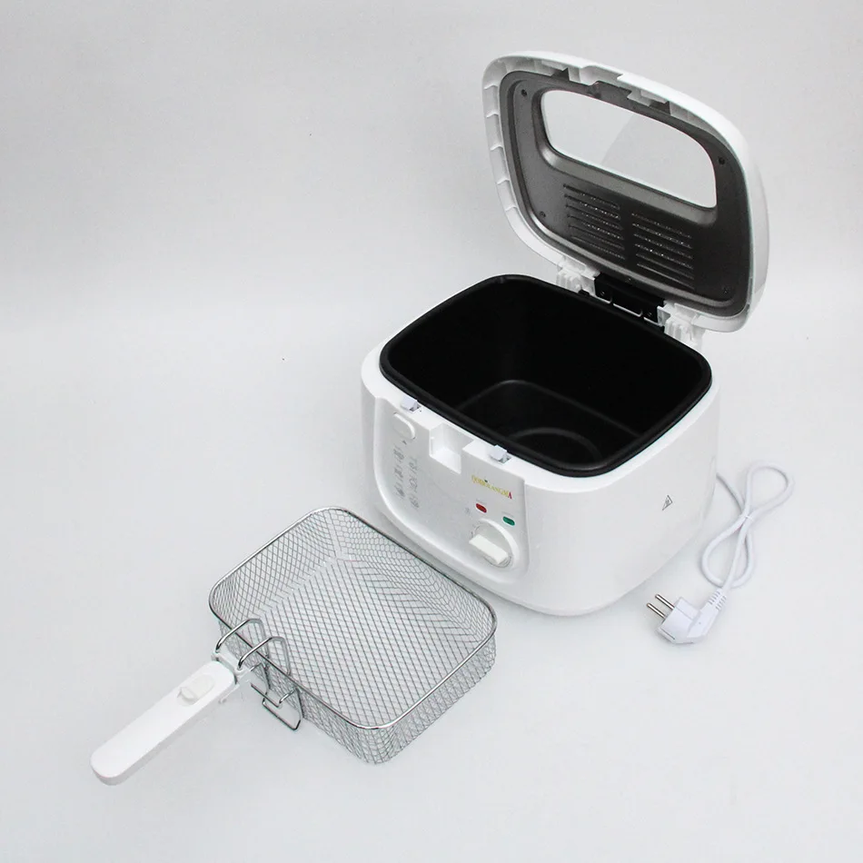 مقلاة كهربائية منزلية صغيرة مقلاة صغيرة مع مقلاة مصفاة بطاطس مقلية