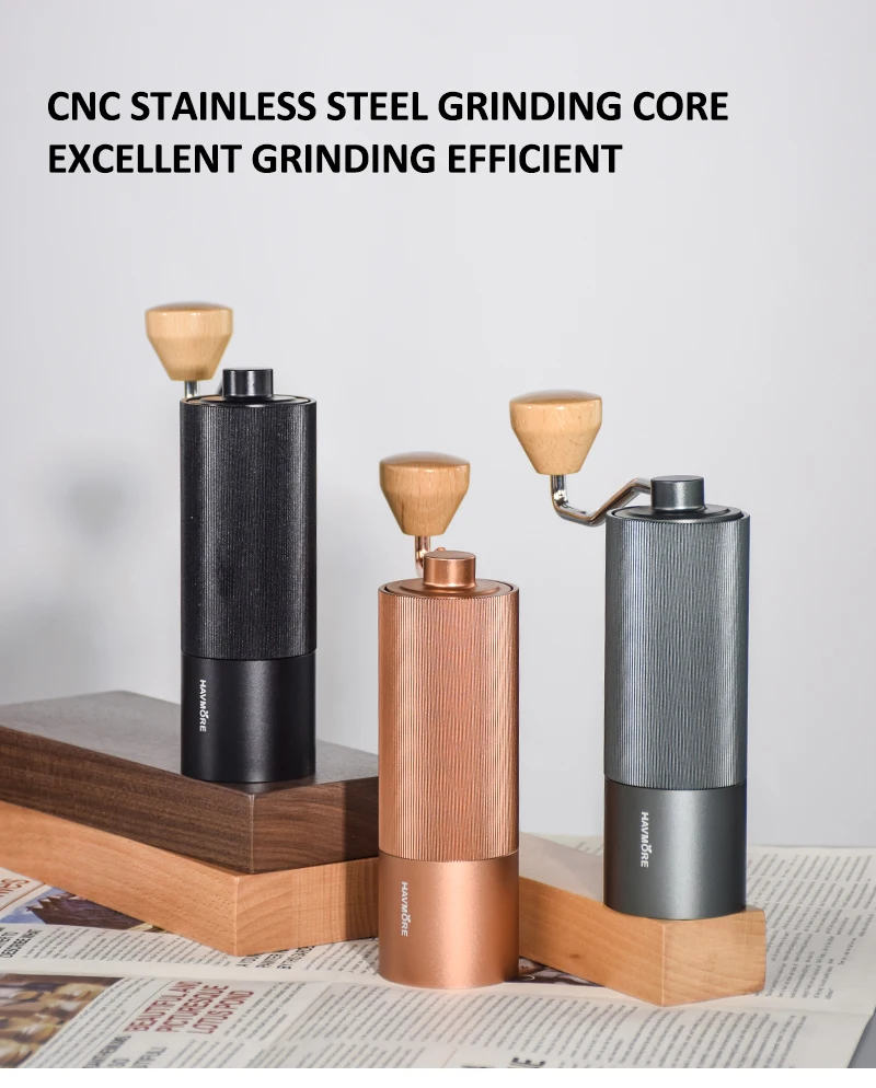 

Manual Coffee Grinder 304 Stainless Steel Burr Grinders Mill Kitchen Tool Grinders Coffee Milling Machine