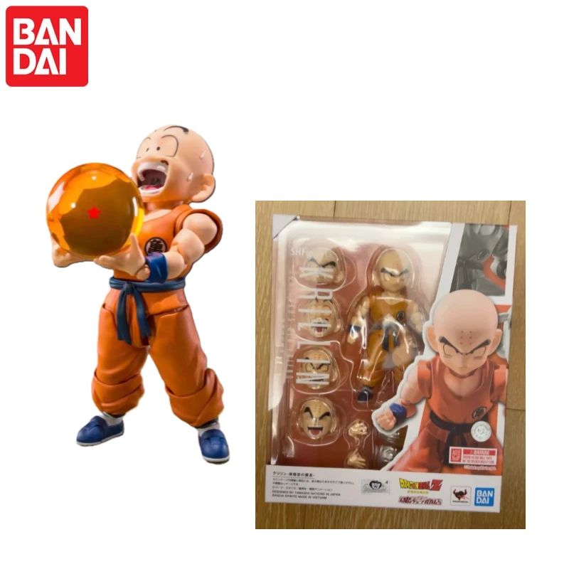 

В наличии 100% оригинальные фигурки BANDAI Dragon Ball Z S.H.Figuarts: Сон Гоку и его старый друг Куририн, коллекционные модели игрушек.