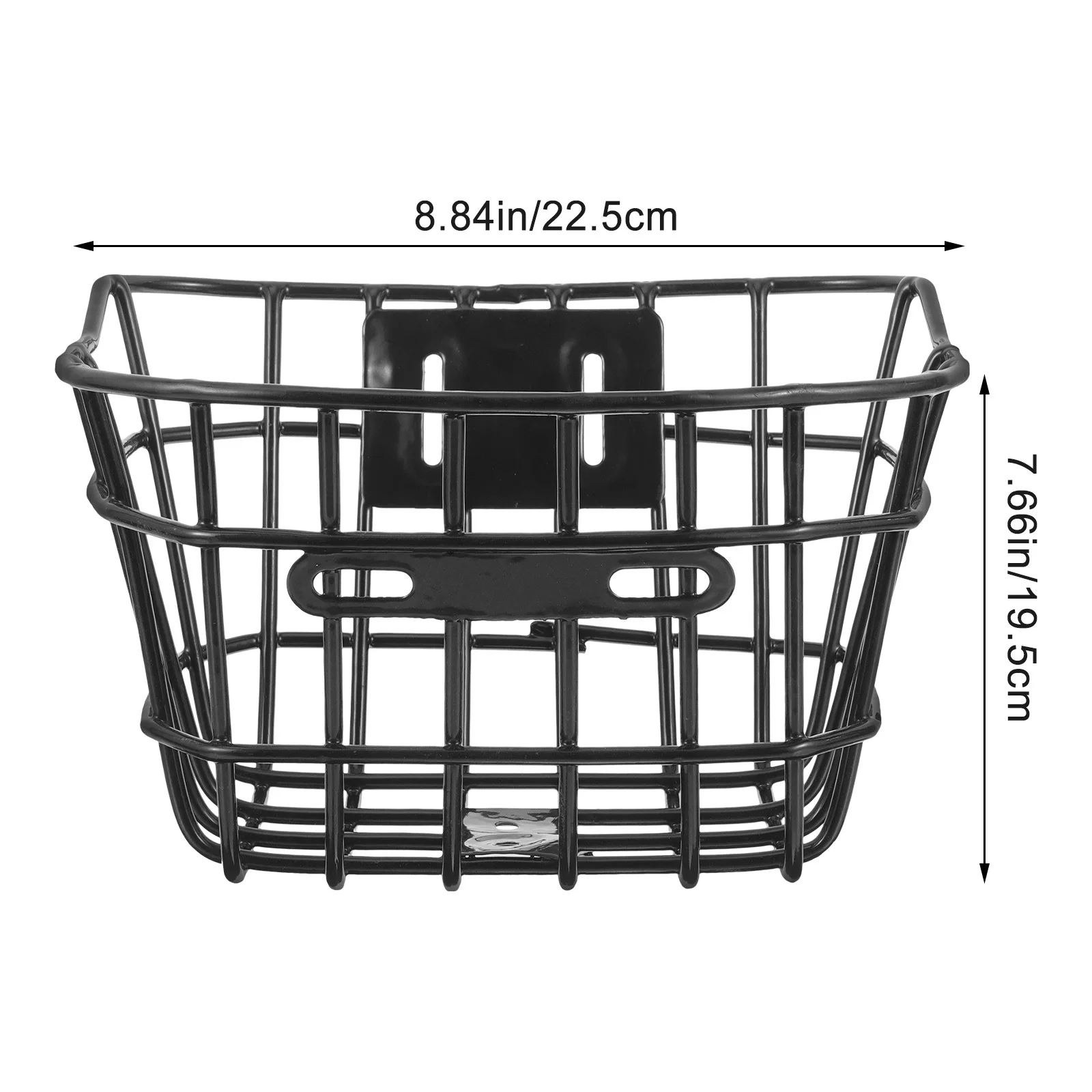 Bicycle Basket Iron Material Large Capacity Sturdy Durable Bike Front Container Handlebar Accessories Electric Scooter Decor