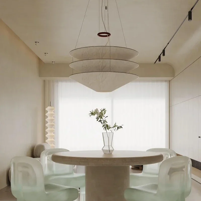 Lampade a sospensione Wabi Sabi in carta minimalista nordica Soggiorno Sala da pranzo Camera da letto Lampada da soffitto Ristorante Bar Lampada a sospensione a LED