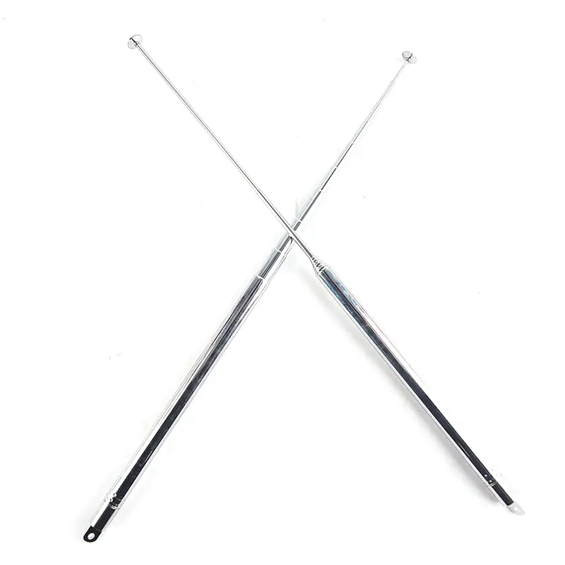 120cm 10Section Stainless Steel Telescopic Rod Antenna Stretchable FM AM Radio Super Signal Stainless Steel