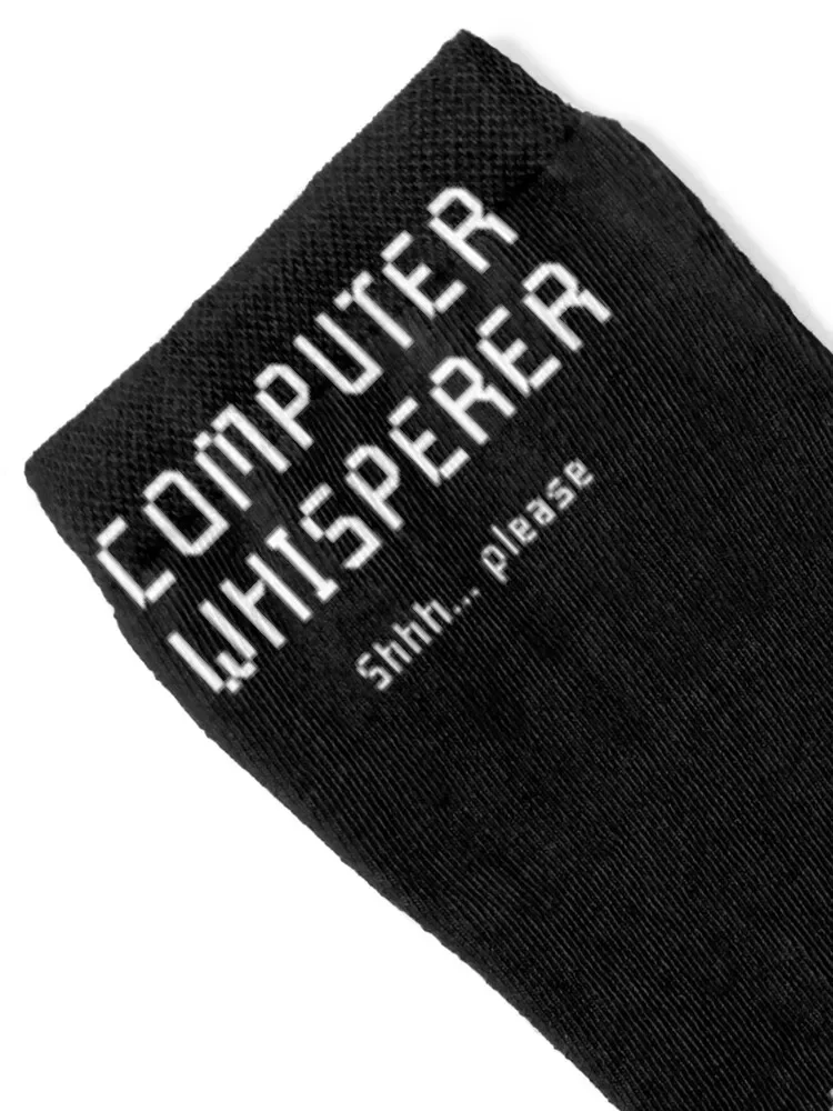 Computer Whisperer Shirt - Technical Support Computer Geek Socks anti-slip Men's custom sports Run Socks Women Men's