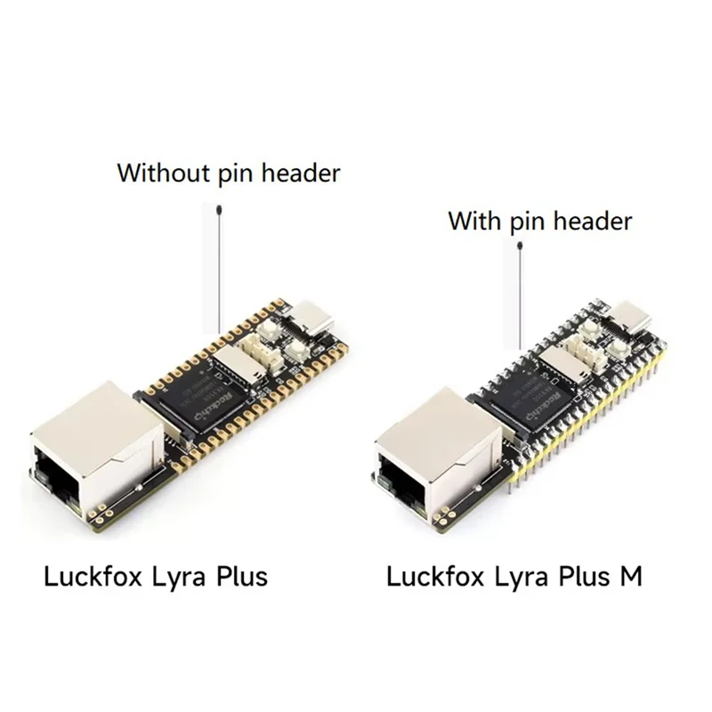 Luckfox Lyra Plus RK3506G2 Миниатюрная плата разработки Linux 3-ядерный процессор Cortex-A7 RJ45 Ethernet