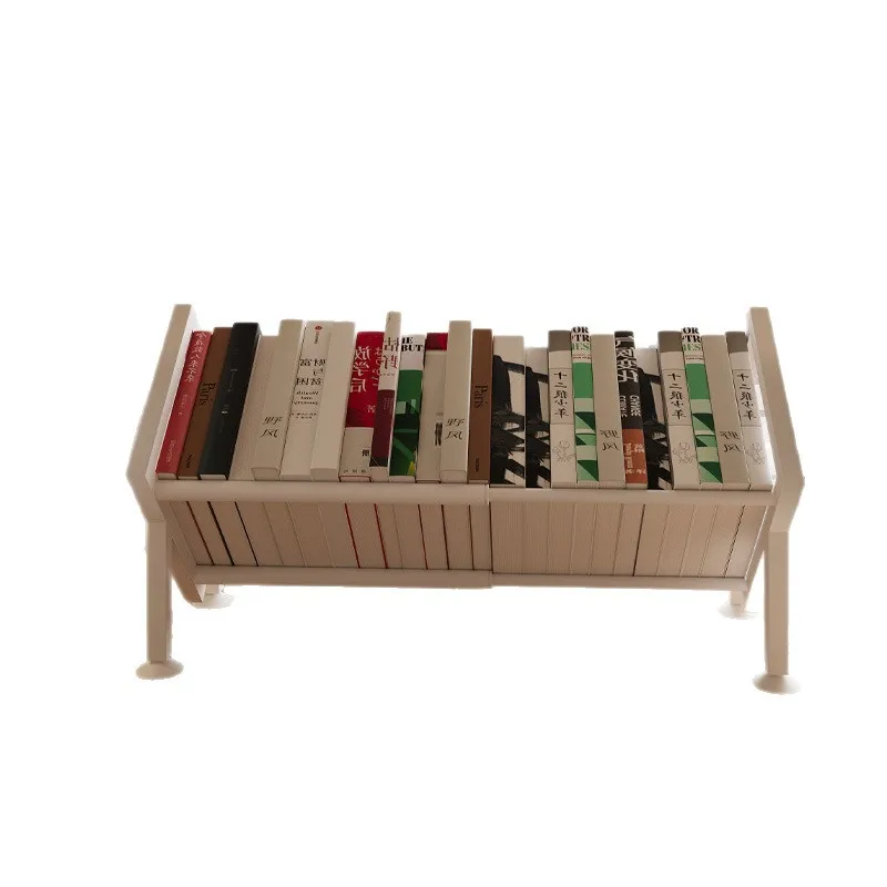 

Desktop small retractable bookshelf office study sorting storage rack student dormitory e****mical desk holder