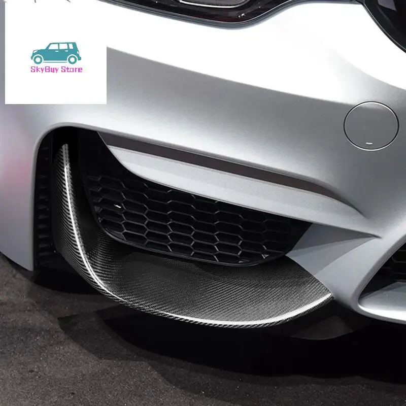 

Real Carbon Fiber Front Bumper Corner Air Intake Decorative Front Wing Apron Front Splitter Spoiler For BMW M3 F80