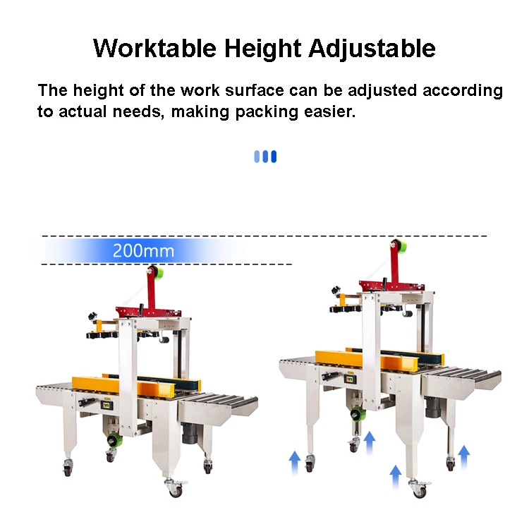 

Manual E-Commerce FXJ6050 Custom Logo Adjustable Height Wide Package Cardboard Box Milk Carton Sealers Machine