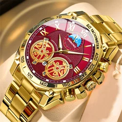 BINBONG Top Brand Luxury Watches for Mens Creative Fashion Stainless Steel Quartz Clock Male Casual Business Wristwatches 4833