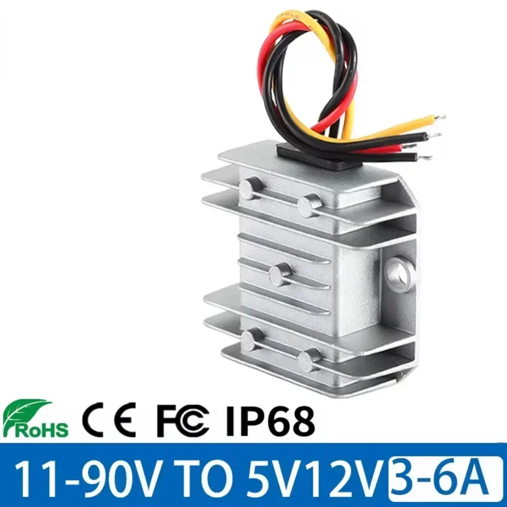 

72V 60V 48V 36V 24V to 5V 12V 3A 5A DC DC Converter Step Down Buck Power 24 36 48 60 72 Volt Convert to 5 Volt 12 Volt Convertor