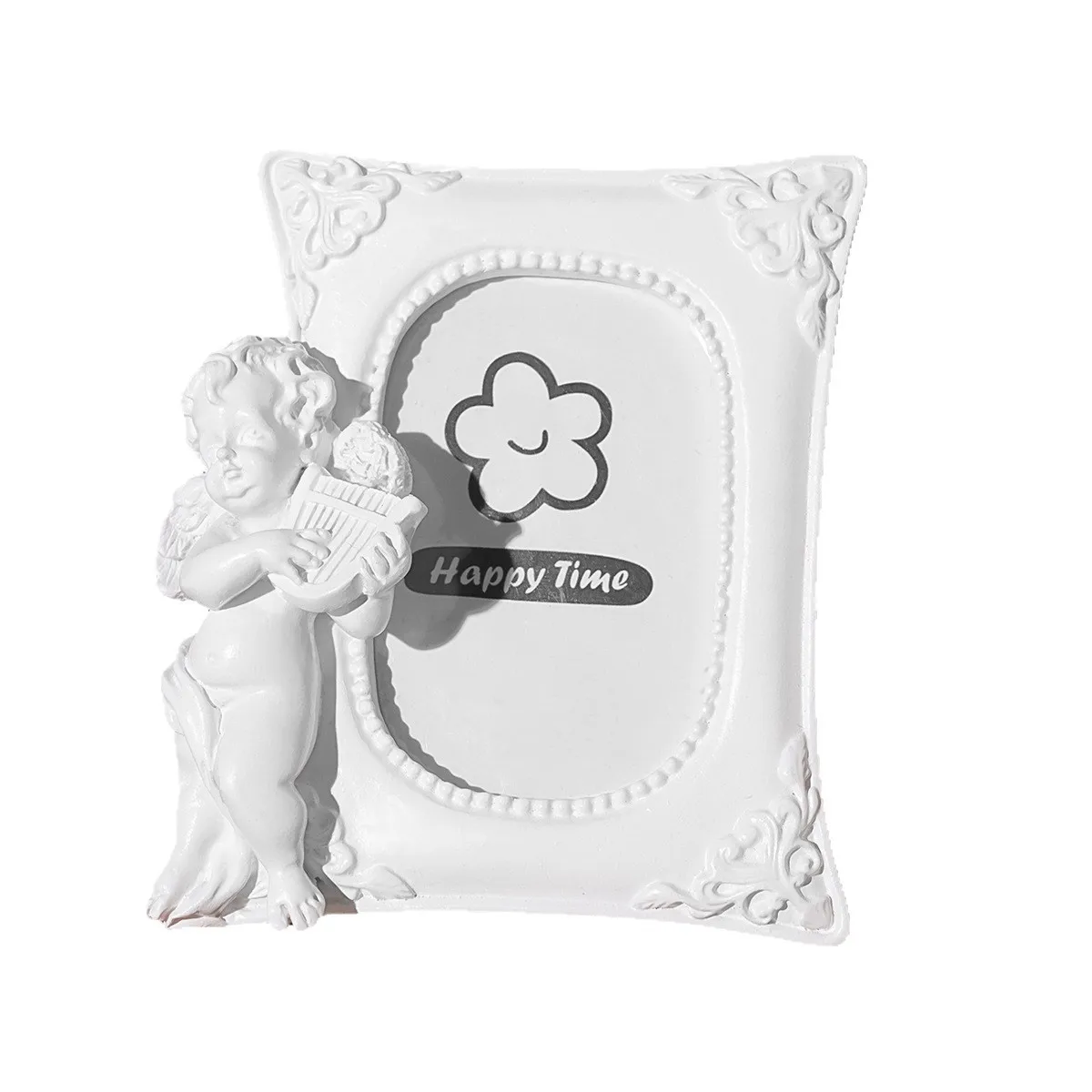 White Mini Angel Resin Photo Frame European Style Creative Home Decoration European Angel Shape Desktop Ornament - view 5