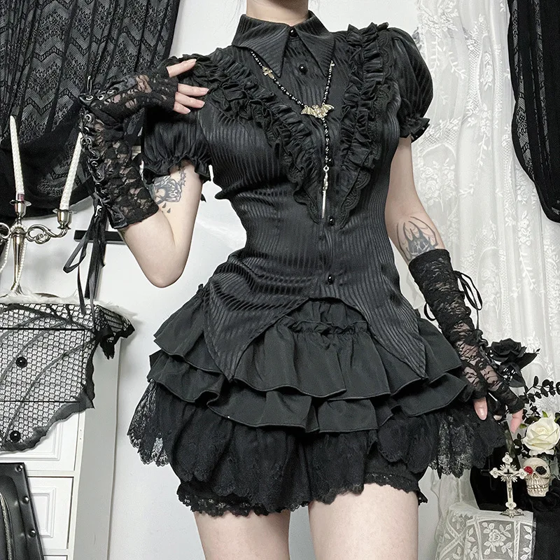 

CF25107 Summer New Lace Trim Pumpkin Skirt Pants, Sexy, Versatile And Comfortable Dress