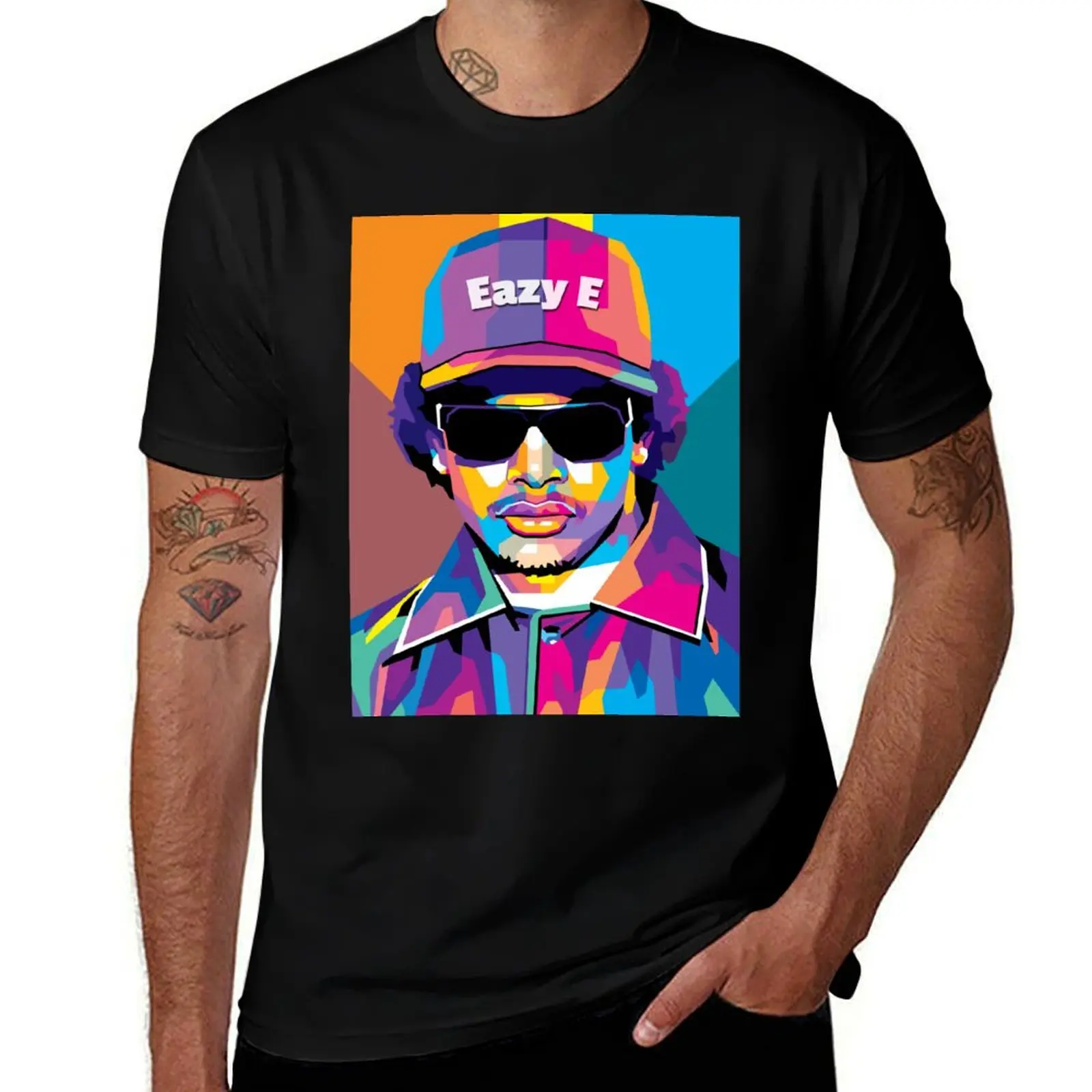 Eazy E in WPAP Style T-Shirt Lightweight Sport Basic T-Shirt