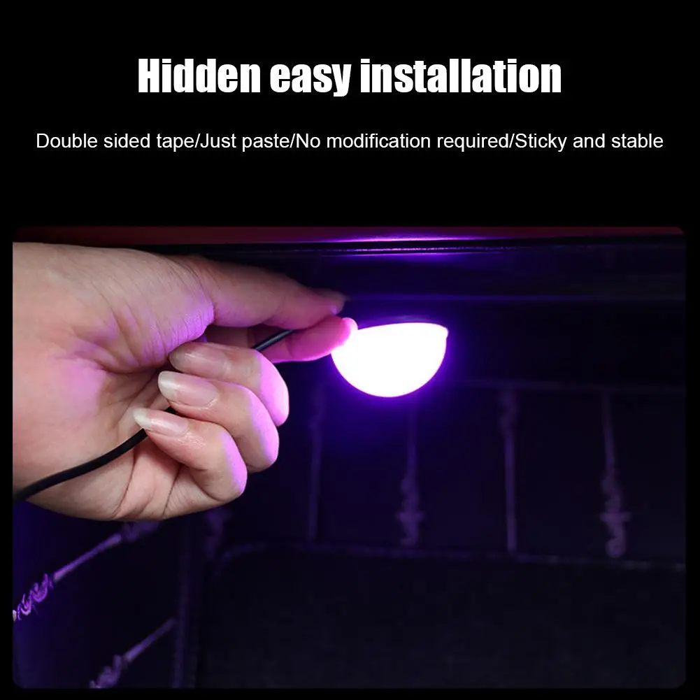 Automobile Ambient LED Car Decorative Atmosphere Lights Modified Foot Accessories Lamp Light Car USB 1 Car In 4 E1Z3