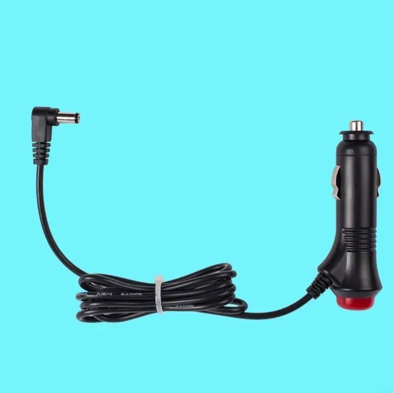 462E 5.5x2.1mm Car Cigarette Cable with 90-Degree Bend and Switch