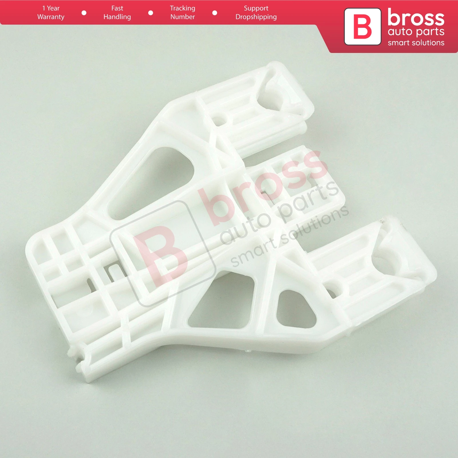 Bross BWR5002 Electrical Power Window Regulator Repair Clips Brackets Rear Right Door 8K0839462 for AUDI A4 S4 B8 2008-2015