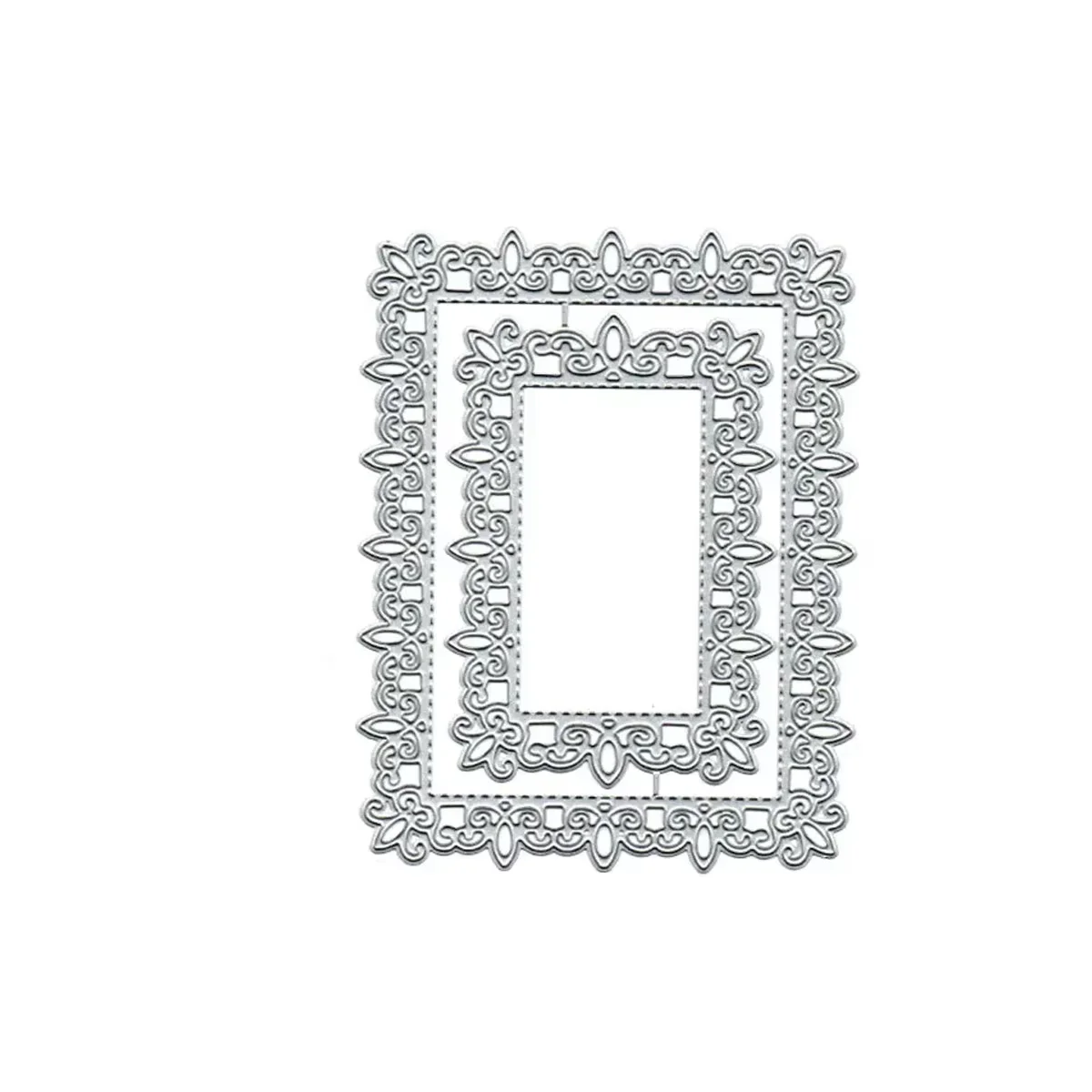 Square Lace Metal Cutting Dies Hollow out Scrapbooking For wedding Card Making DIY Embossing Cuts New Craft Pattern