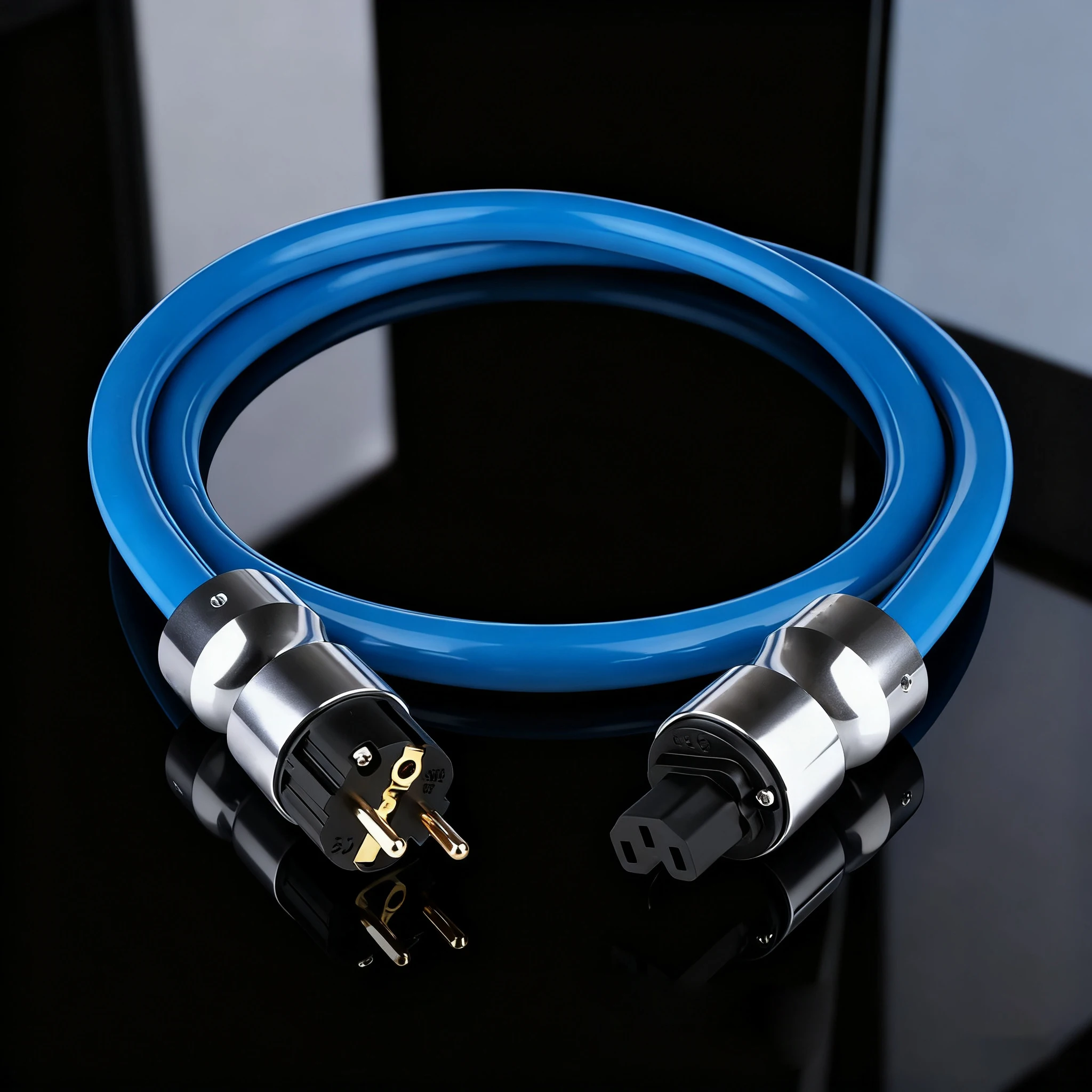 Preffair OCC Silver Plated Power Cable EMC Shield AC Power Cord Silver Plated US Power Cord HIFI EU Version Schuko Power Cable