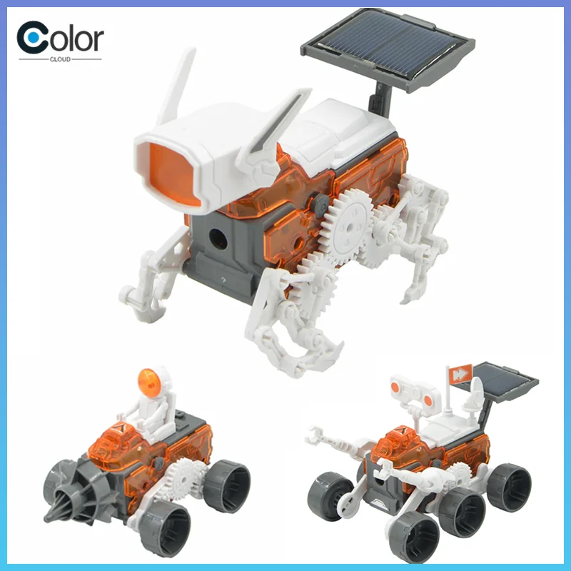 

Solar Energy Toy Car Science Experiment Mars Rover Making Kit Student Handmade Technology Detector Educational Diy Craft Supplie